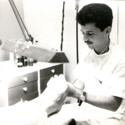 Sr. Luthero em 1967 atendendo no Dr.Sholl